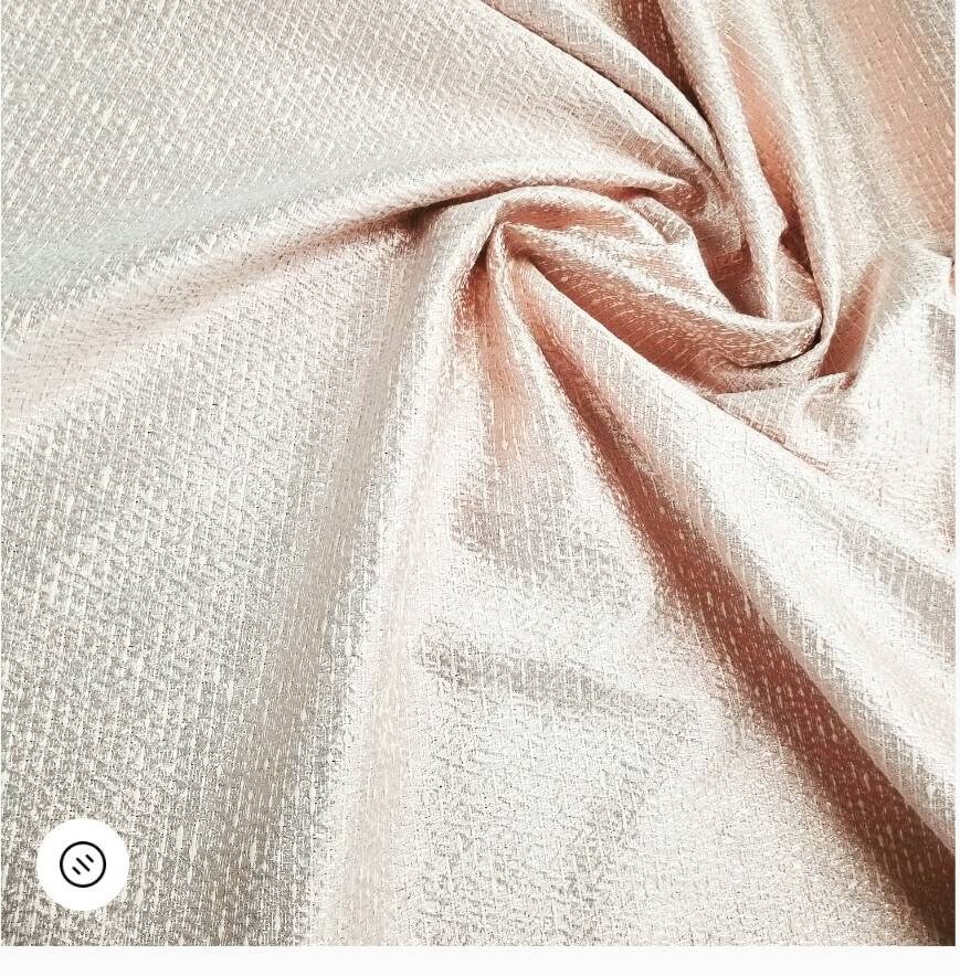 Blush Pink Color Brocade Fabric Usable for Apparel,accessories and ...