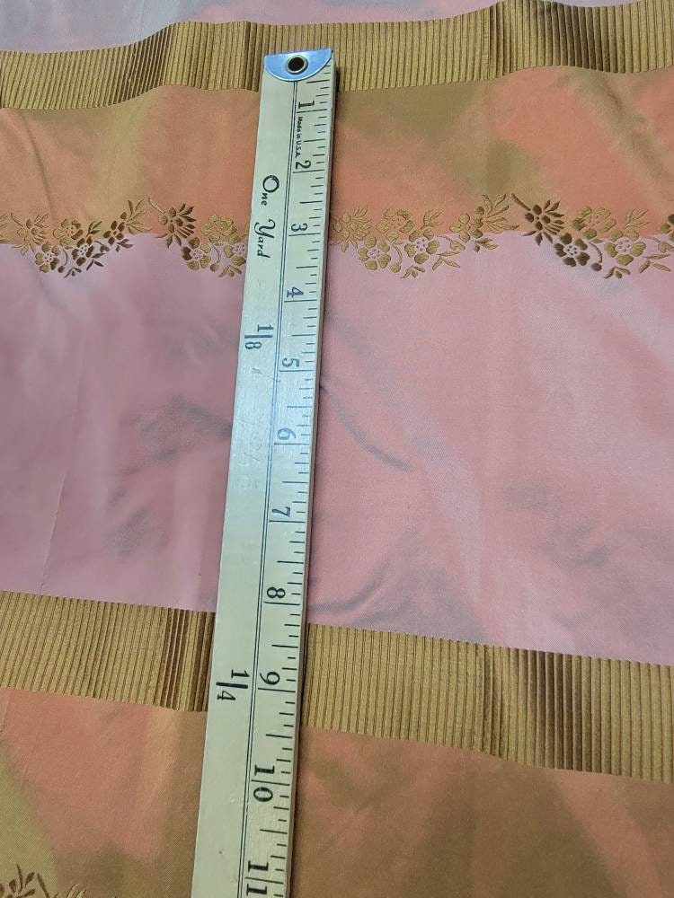 100% Silk Taffetta Striped Fabric by Yard 54 Wide. Can - Etsy
