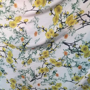 This is a soft charmeuse floral  Digitally printed fabric from top designer fashion brand 54&quot; wide