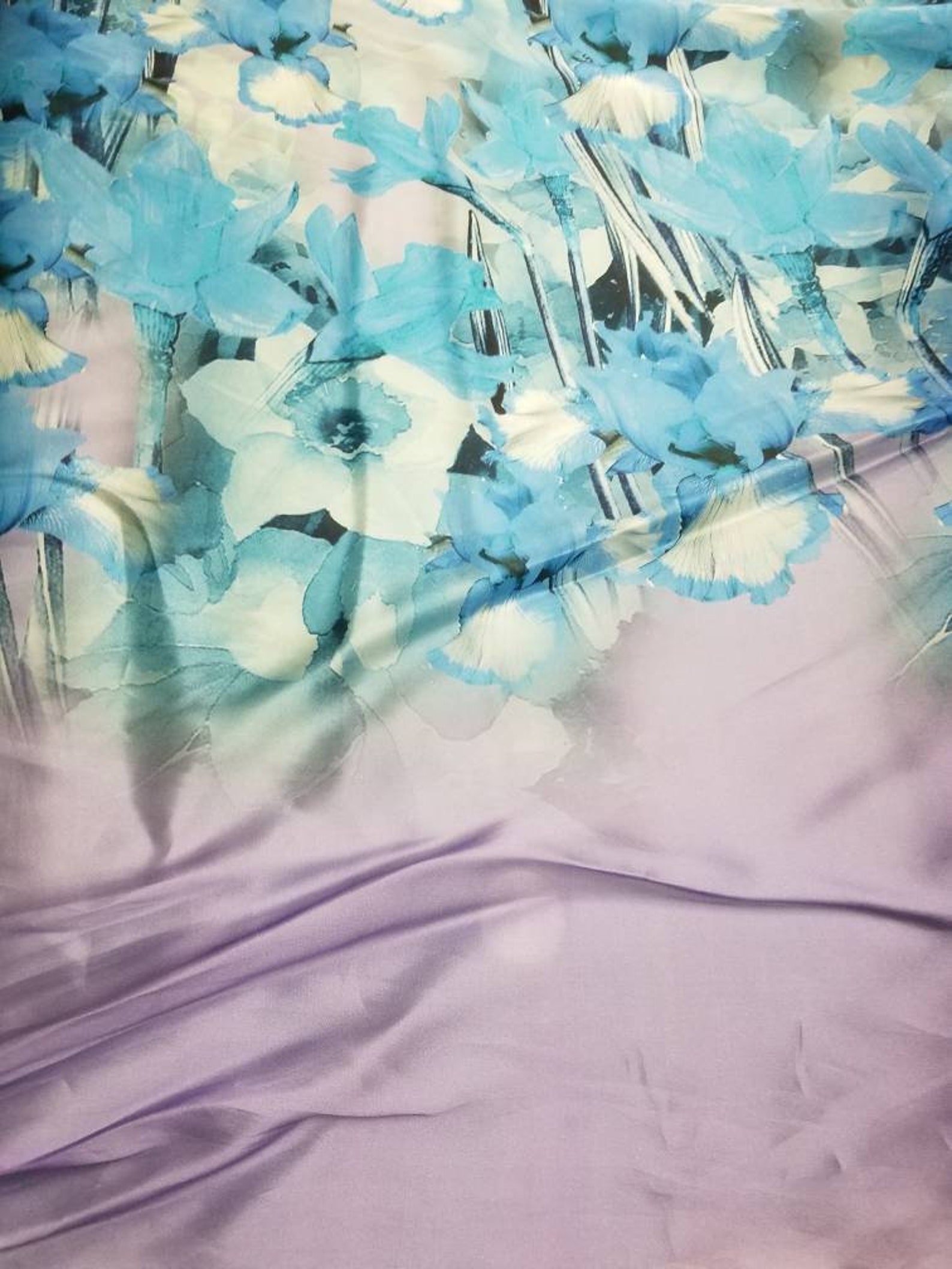 Silk Gazar Fabric Digital Printed by Yard 54 Wide. Can Etsy