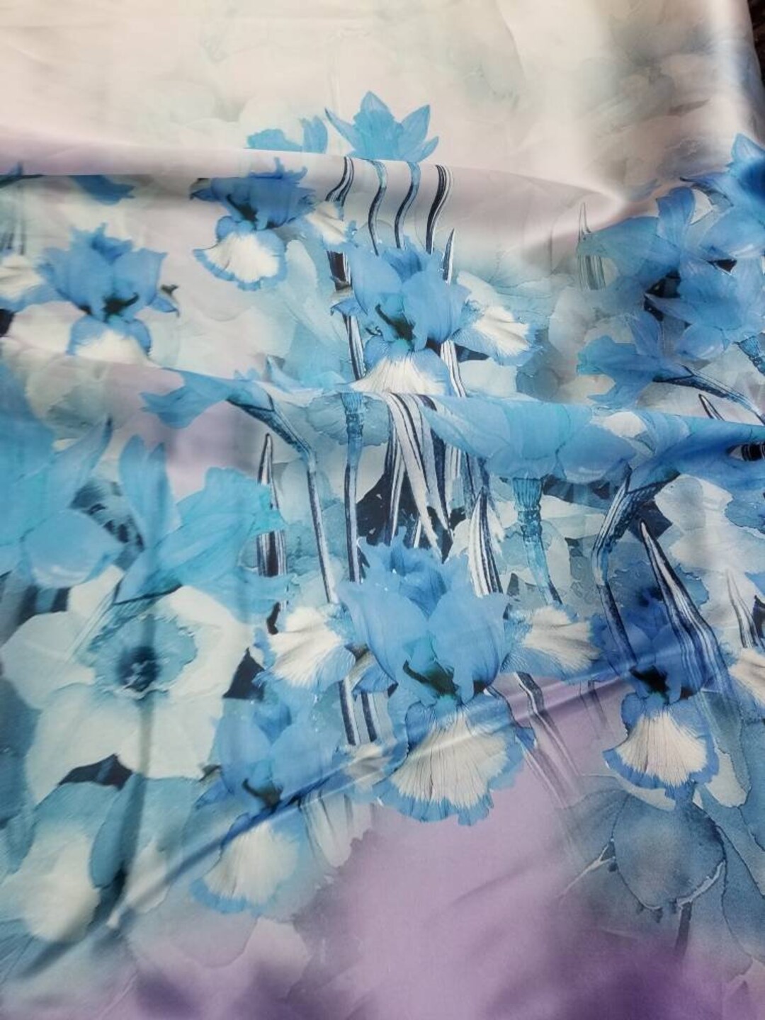 Silk Gazar Fabric Digital Printed by Yard 54 Wide. Can Be Used for
