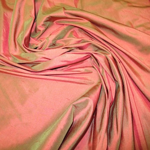 Topaz Color 100% Silk Shantung finely woven, medium weight silk fabric. 54" Wide Sold by the Yard.