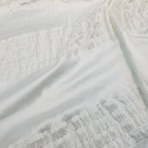 Off White Silk Shantung Windowpane 44