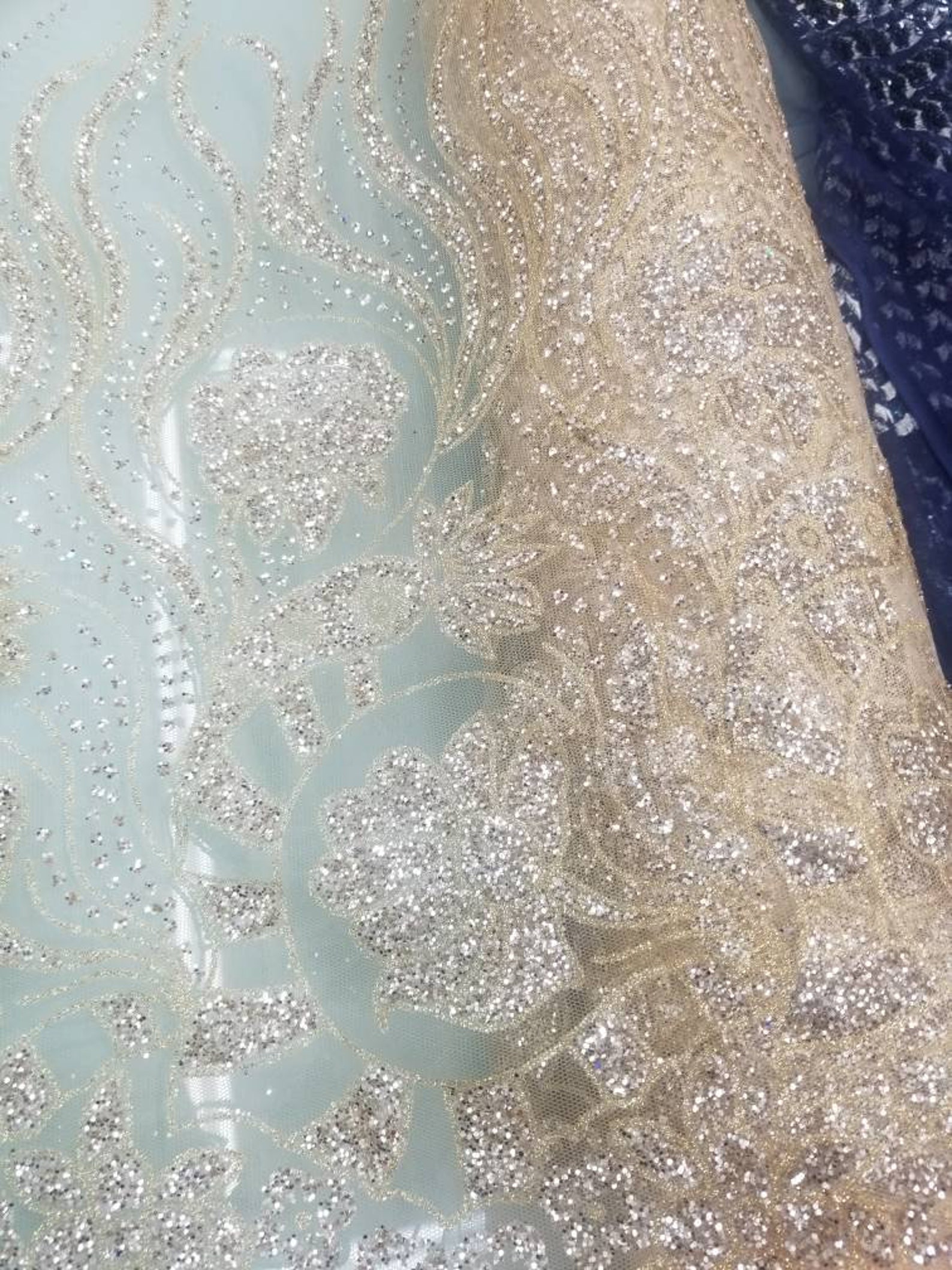 Glitter Metallic Fabric Usable for Decoration and Apparel. Etsy