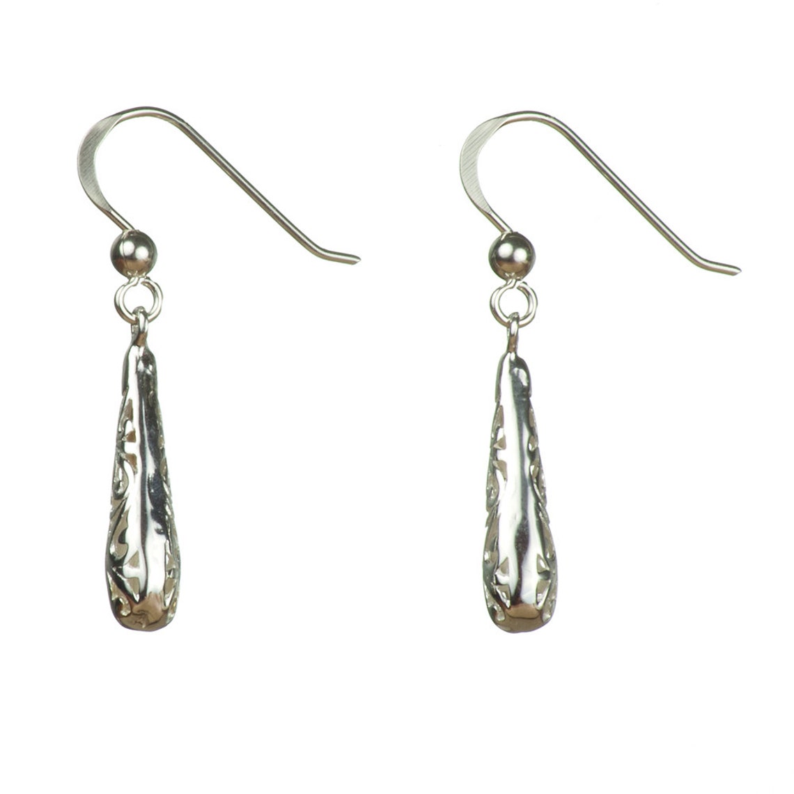 Sterling Silver Earrings Filigree Earrings Silver Filigree Etsy UK