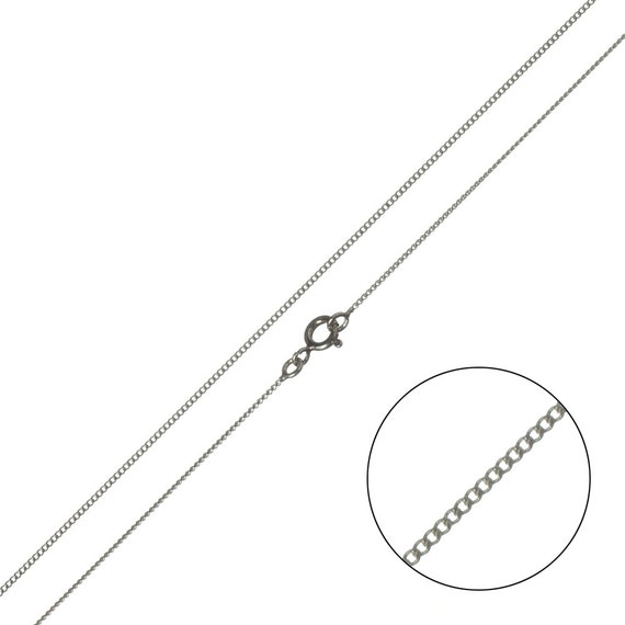 18/" 5 STERLING SILVER 925 STRONG FINE CURB NECKLACE CHAINS 46 CM