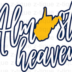 Almost Heaven logo, SVG, png, pdf, jpg, Download, Digital image, clipart