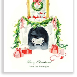Cartões de Natal personalizados: Merry Mantle {Nossos primeiros cartões de Natal, cartões de Natal para a família}