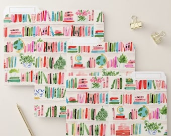 File Folders: Bright Bookshelf Print