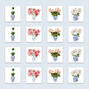 Ginger Jar Sticker Set: 24 Stickers
