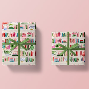 Papel de regalo: estantería brillante Navidad, vacaciones, cumpleaños, papel de regalo imagen 2