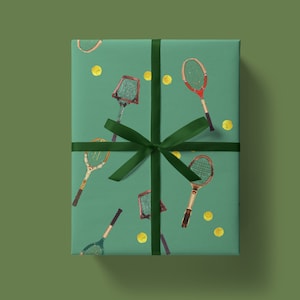 Wrapping Paper: Vintage Tennis Kelly {Christmas, Holiday, Birthday, Gift Wrap}