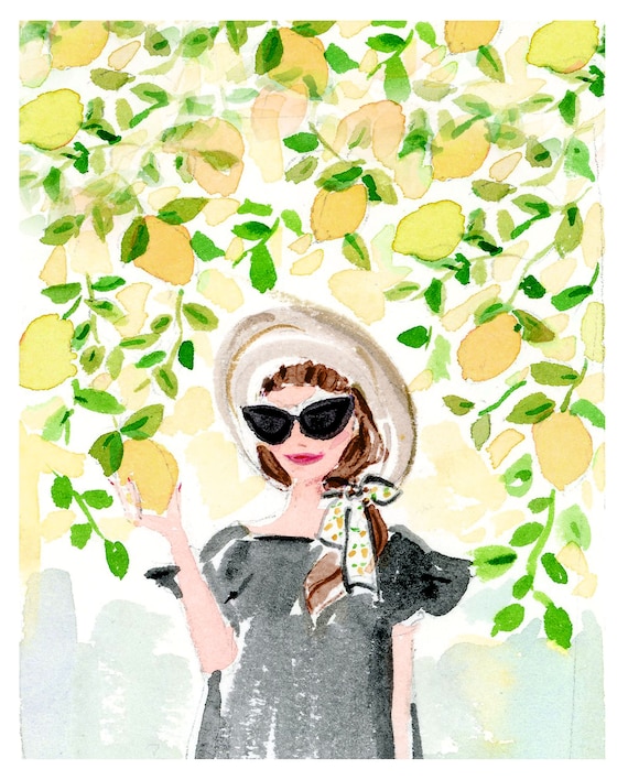 Buy Art Print: Lemon Grove cute Wall Art Home Decorating Online in ...
