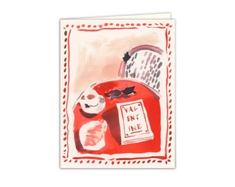 Cafe Table Valentine Folded Card