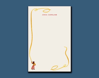 Personalized Notepad: Cowgirl {Paper Notepad, To Do List, Realtor, Closing Gift, Office Supplies, Grocery List} Fall 2024