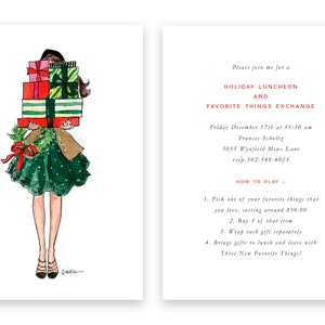 Bearing Gifts Christmas Invitation {Cute Party Invitation, Personalized Party Invitation, Custom Party Invitation, Birthday}