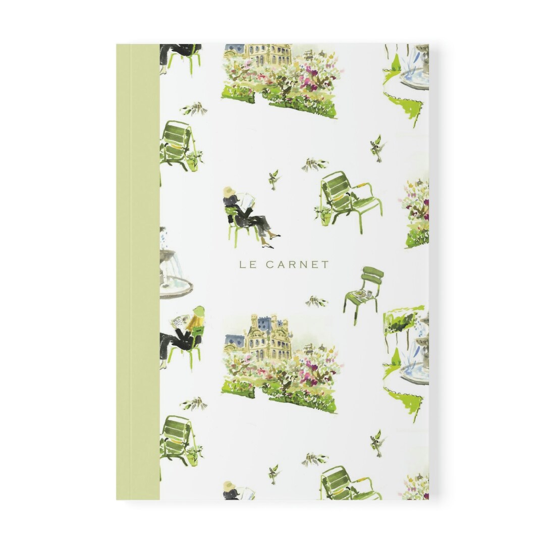 Paris Garden Toile Softcover Notebook, A5 - Etsy