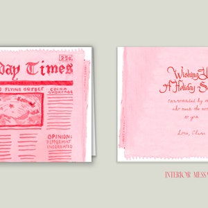 Holiday Times: Set of Illustrated Christmas Cards { Fashion Christmas Card } (Holiday Hotel)
