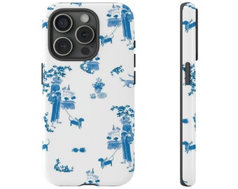 Dachshunds in Paris Phone Case (iPhone 15, 14, 13, Samsung, Google Pixel)