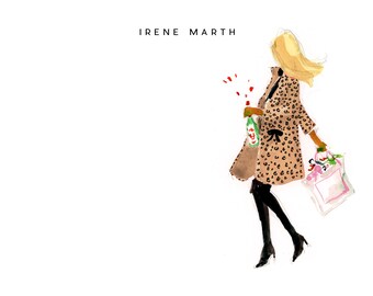Custom for Irene: Leopard Coat Pink Bag