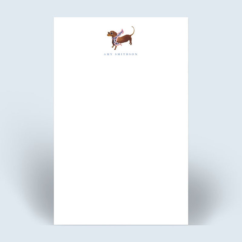 Custom Notepad Dachshund - Etsy