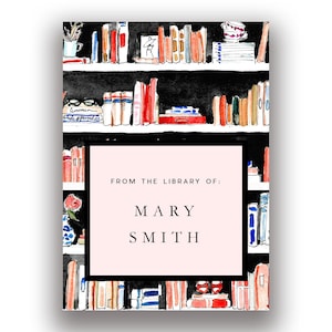 Personalized Book Plate Stickers: Library