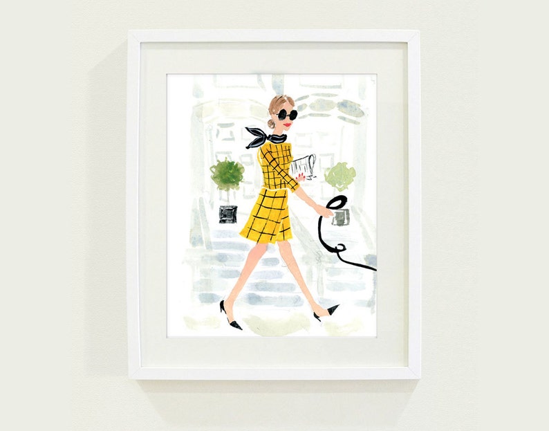 Art Print Wall Art NYC Stroll cute Art Print Cute Wall Art Etsy Canada