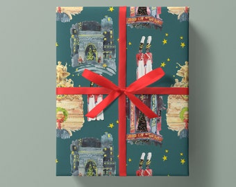 NYC Holiday Magic: Christmas Wrapping Paper {Christmas, Holiday, Birthday, Gift Wrap} Christmas City