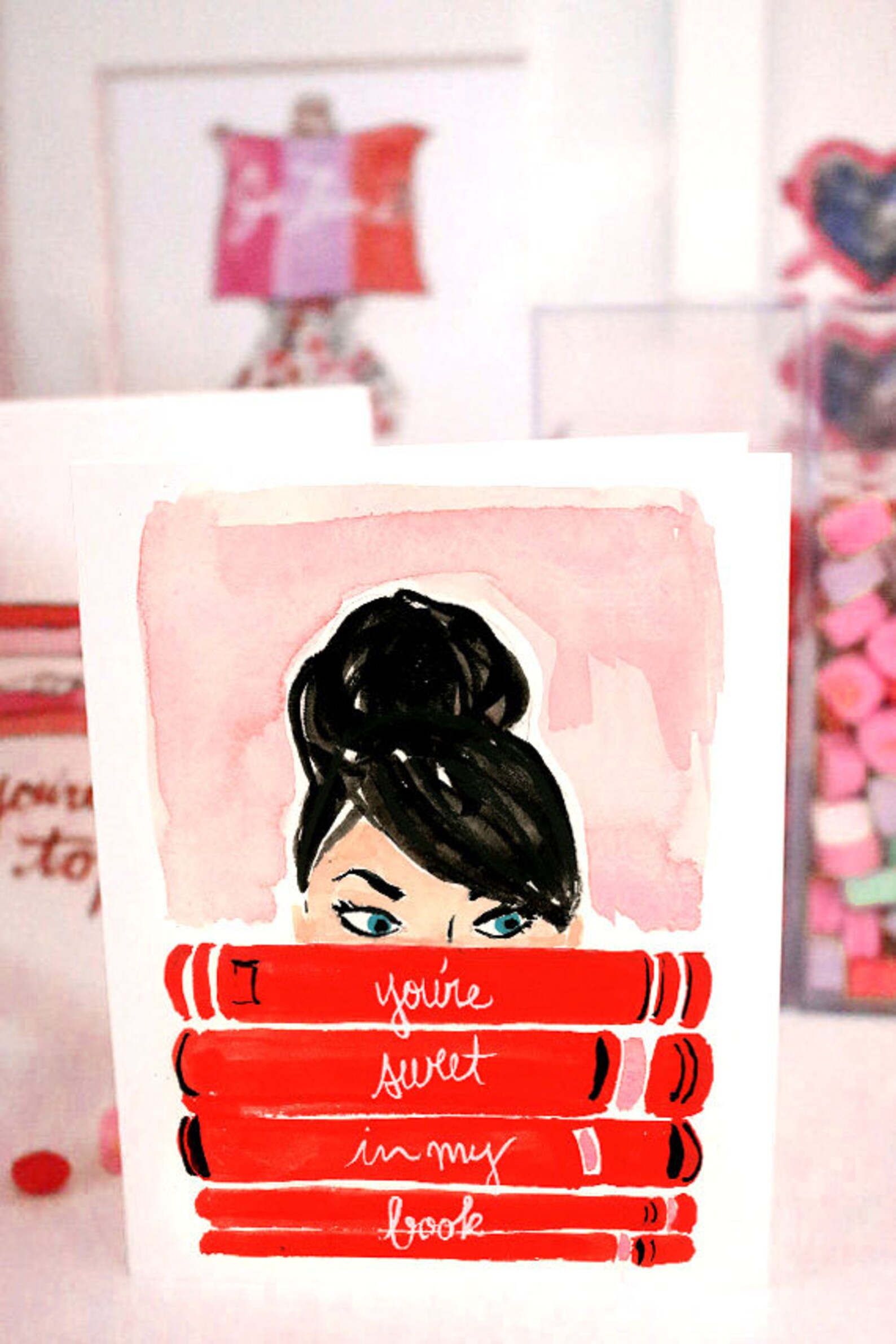 Set Of Valentine s Cards You re Sweet In My Book Etsy