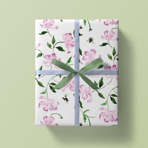 Ready Stock )10PCS/Pack Creative LV Flower Wrapping Paper