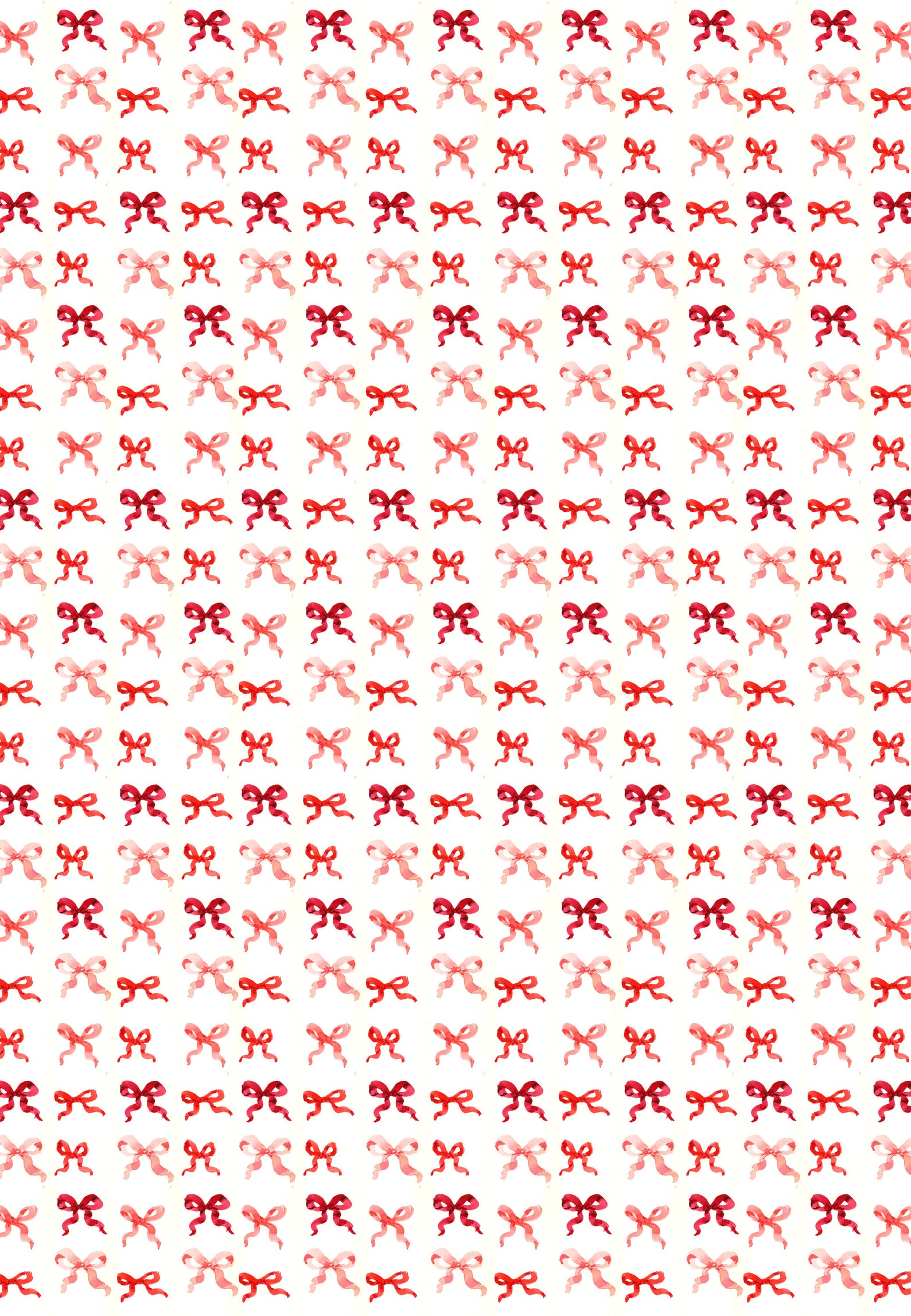 Christmas Wrapping Paper Bow Wrap in Reds christmas Etsy