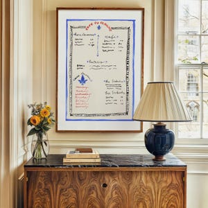 Art Print: French Cafe Menu {Paris art print, travel art, travel wall art, travel print}