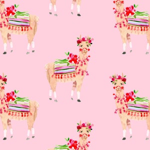 Cute Wrapping Paper: Llama Love {Christmas, Holiday, Birthday, Gift Wrap}