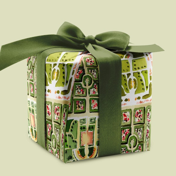 Wrapping Paper: French Gardens {Paris, Holiday, Birthday, Gift Wrap, Christmas}