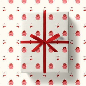 Wrapping Paper: Cherries and Cakes 2024 Cherie