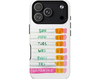 Weekday Champagne Pencils Phone Case