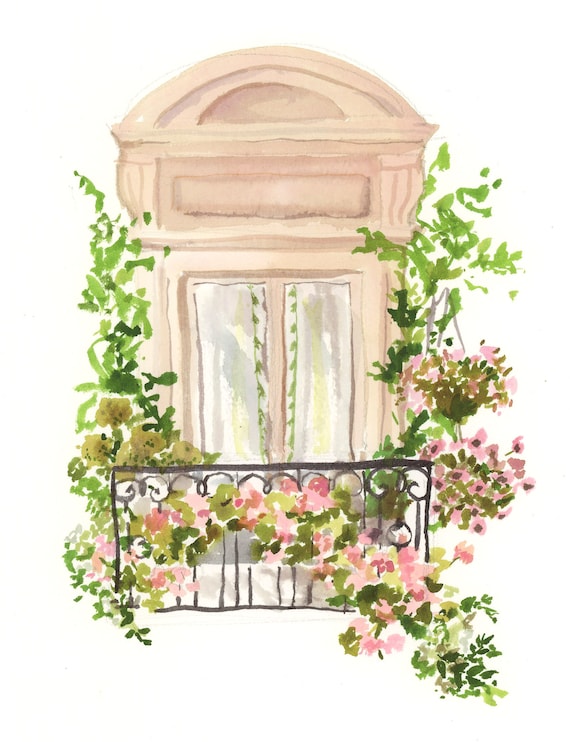 Art Print: Paris Window Box {Paris art print, travel art, travel wall art, travel print}