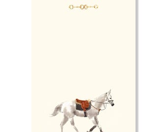Horse Notepad {To Do List, Fashion Illustration, Office Organization, Office Supplies, Grocery List, Equestrian}