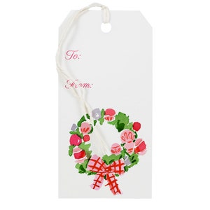 Christmas Gift Tags: Wreath {Holiday Gift Tags}