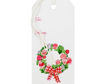 Christmas Gift Tags: Wreath {Holiday Gift Tags}