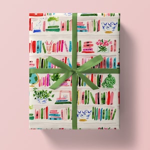 Papel de regalo: estantería brillante Navidad, vacaciones, cumpleaños, papel de regalo imagen 1