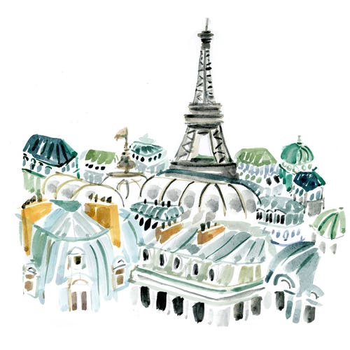 Impression d'art mural : Paris My Sweet {mignonne impression d'art de Paris, art mural mignon, art mural rose, impression d'art parisien}