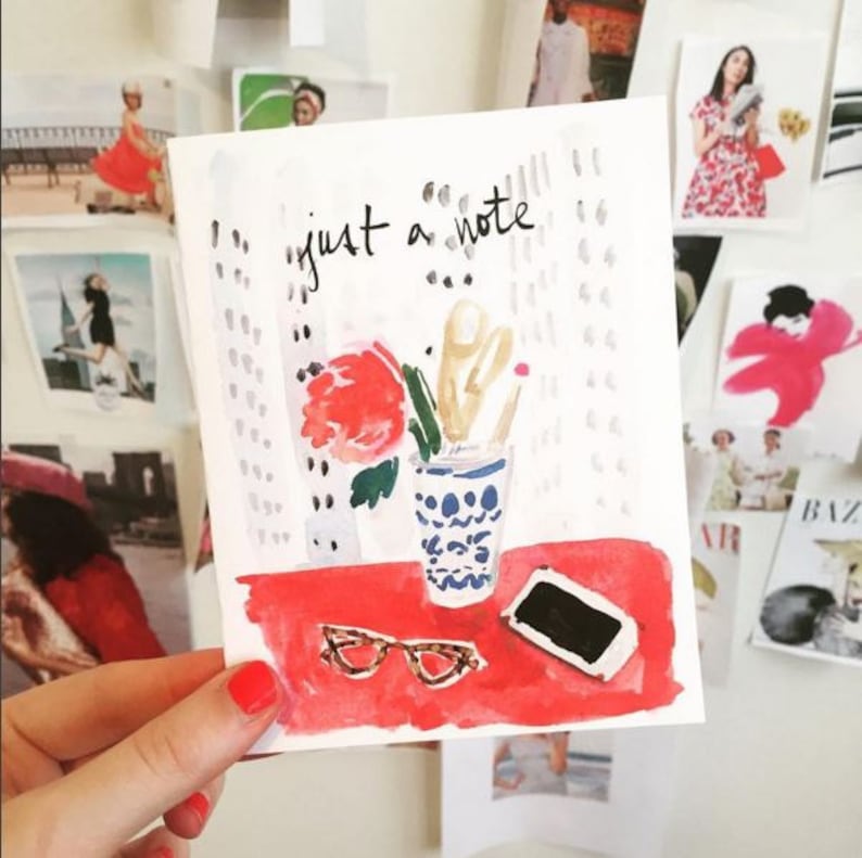 Cute Greeting Cards Notecards Stationery Stationary Chic Etsy