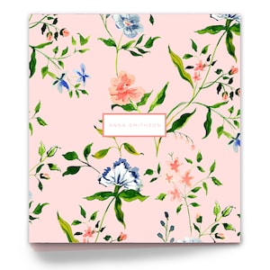 Heirloom Binder Glossy Personalized Binder: Pink Vintage Floral (Heirloom Quality Hardcover)