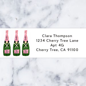 Address Label: Champagne Trio Address Label
