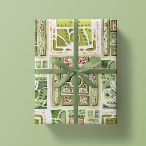 Wrapping Paper: French Gardens Paris, Holiday, Birthday, Gift Wrap, Christmas image 4