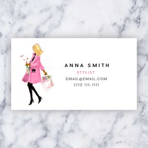 Custom Business/Calling Cards: Shoppin and Poppin Short Hair