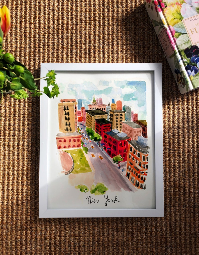 Art Print Wall Art NYC Street cute Art Print Cute Wall Art Etsy