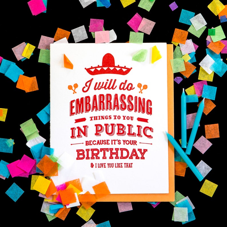 embarrassing birthday cards