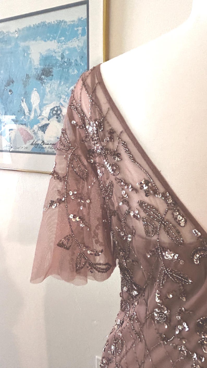 Vintage Adrianna Papell Beaded Dress image 5